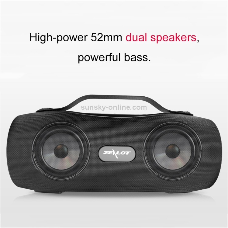 ZEALOT S29 10W Portable HiFi Bass Wireless Bluetooth Speaker, Support Hands-free / USB / AUX (Cyan) ZEALOT S29 10W Portable HiFi Bass Wireless Bluetooth Speaker, Support Hands-free / USB / AUX (Cyan)