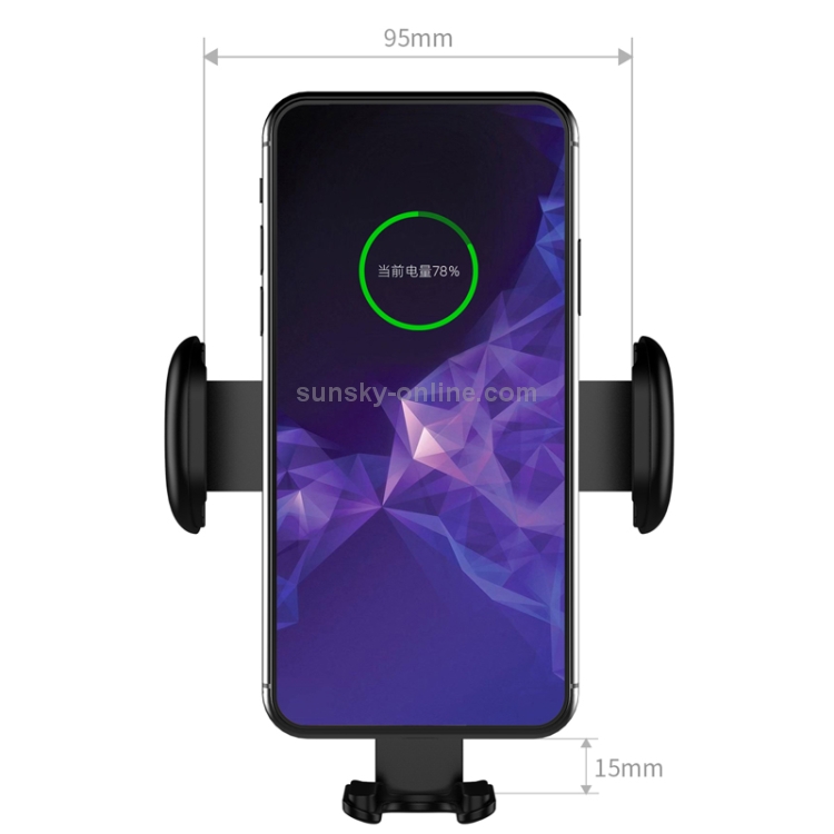 CW8 10W Fully Automatic 270 Degree Rotating Car Wireless Charger Mobile Phone Holder for 4.5-6.5 inch Mobile Phones CW8 10W Fully Automatic 270 Degree Rotating Car Wireless Charger Mobile Phone Holder for 4.5-6.5 inch Mobile Phones