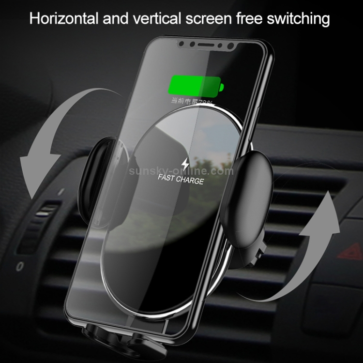 CW8 10W Fully Automatic 270 Degree Rotating Car Wireless Charger Mobile Phone Holder for 4.5-6.5 inch Mobile Phones CW8 10W Fully Automatic 270 Degree Rotating Car Wireless Charger Mobile Phone Holder for 4.5-6.5 inch Mobile Phones