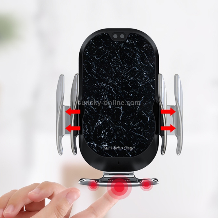 HAMTOD C20 15W Adjustable QI Smart Sensor Car Air Outlet Wireless Charging Holder for 4.6-7 inch Mobile Phones HAMTOD C20 15W Adjustable QI Smart Sensor Car Air Outlet Wireless Charging Holder for 4.6-7 inch Mobile Phones