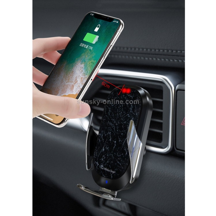 HAMTOD C20 15W Adjustable QI Smart Sensor Car Air Outlet Wireless Charging Holder for 4.6-7 inch Mobile Phones HAMTOD C20 15W Adjustable QI Smart Sensor Car Air Outlet Wireless Charging Holder for 4.6-7 inch Mobile Phones