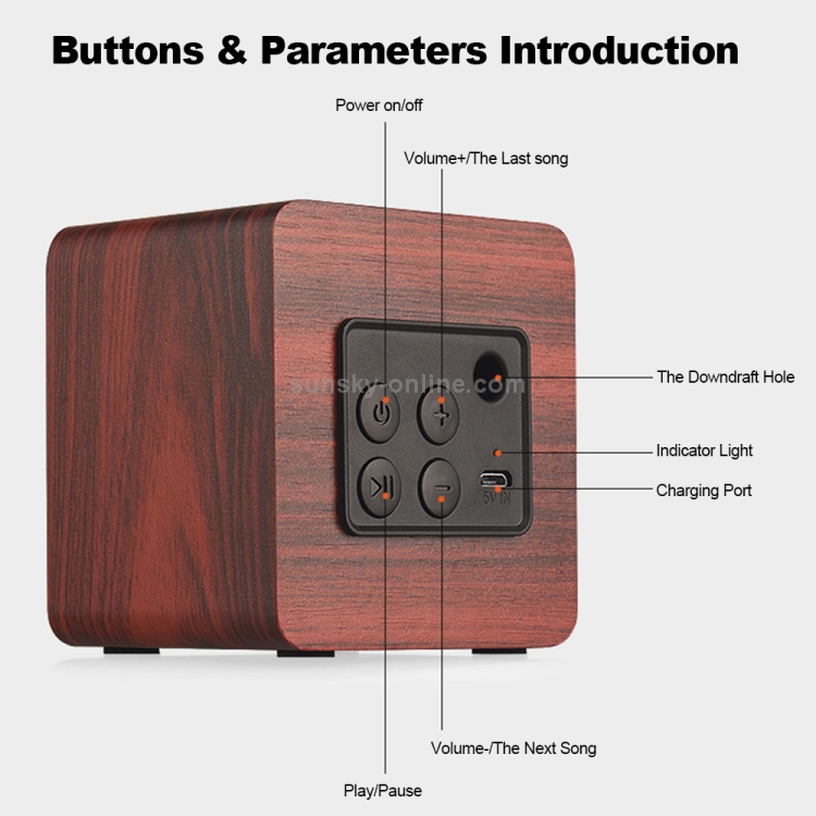 Q1 Wooden Mini Portable Mega Bass Wireless Bluetooth Speaker(Yellow) Q1 Wooden Mini Portable Mega Bass Wireless Bluetooth Speaker(Yellow)