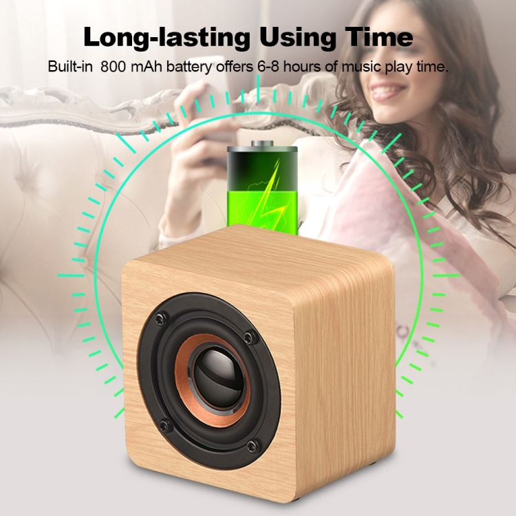 Q1 Wooden Mini Portable Mega Bass Wireless Bluetooth Speaker(Yellow) Q1 Wooden Mini Portable Mega Bass Wireless Bluetooth Speaker(Yellow)