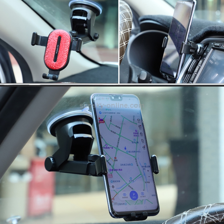 KUULAA Car Center Console Gravity Bracket Holder (Blue) KUULAA Car Center Console Gravity Bracket Holder (Blue)