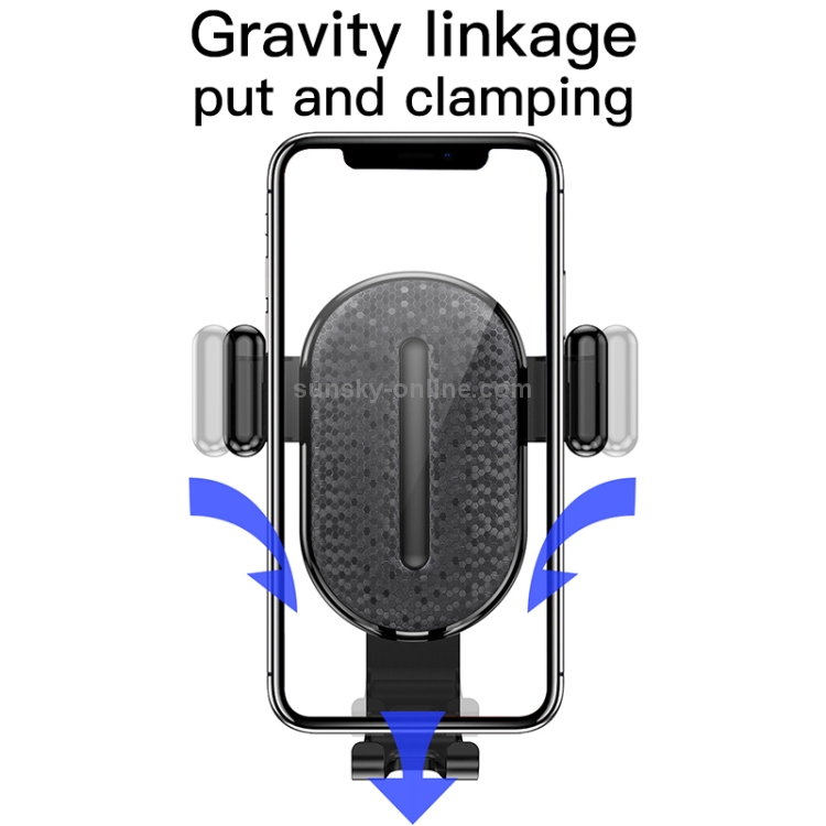 KUULAA Car Center Console Gravity Bracket Holder (Blue) KUULAA Car Center Console Gravity Bracket Holder (Blue)