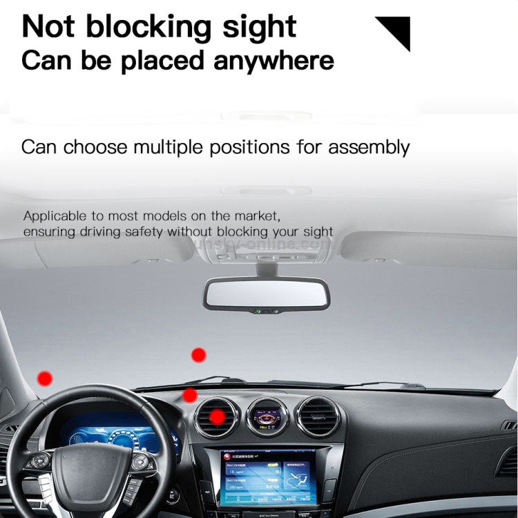 KUULAA Car Center Console Gravity Bracket Holder (Blue) KUULAA Car Center Console Gravity Bracket Holder (Blue)