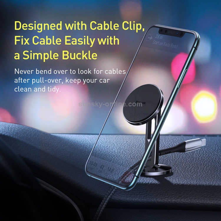 Baseus CW-JM/ZY Car Hollow Clip Cable Magnetic Holder Bracket(Black) Baseus CW-JM/ZY Car Hollow Clip Cable Magnetic Holder Bracket(Black)