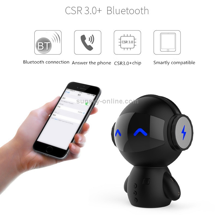 M10 Multi-function Mini Robot USB Charging Wireless Bluetooth Speaker Power Bank (White) M10 Multi-function Mini Robot USB Charging Wireless Bluetooth Speaker Power Bank (White)
