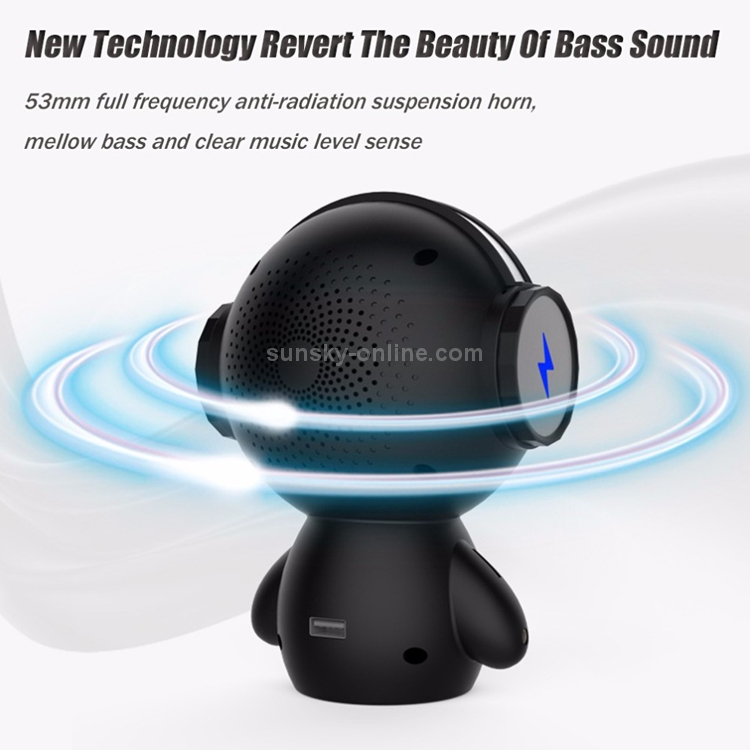 M10 Multi-function Mini Robot USB Charging Wireless Bluetooth Speaker Power Bank (White) M10 Multi-function Mini Robot USB Charging Wireless Bluetooth Speaker Power Bank (White)