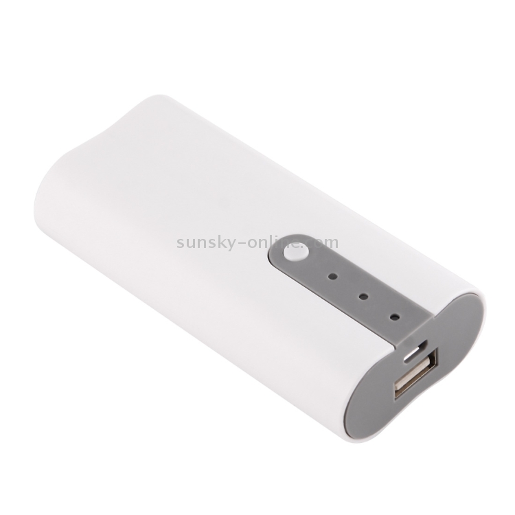 DIY 2x 18650 Batteries (Not Included) Portable Power Bank Shell Box Charger(White) DIY 2x 18650 Batteries (Not Included) Portable Power Bank Shell Box Charger(White)