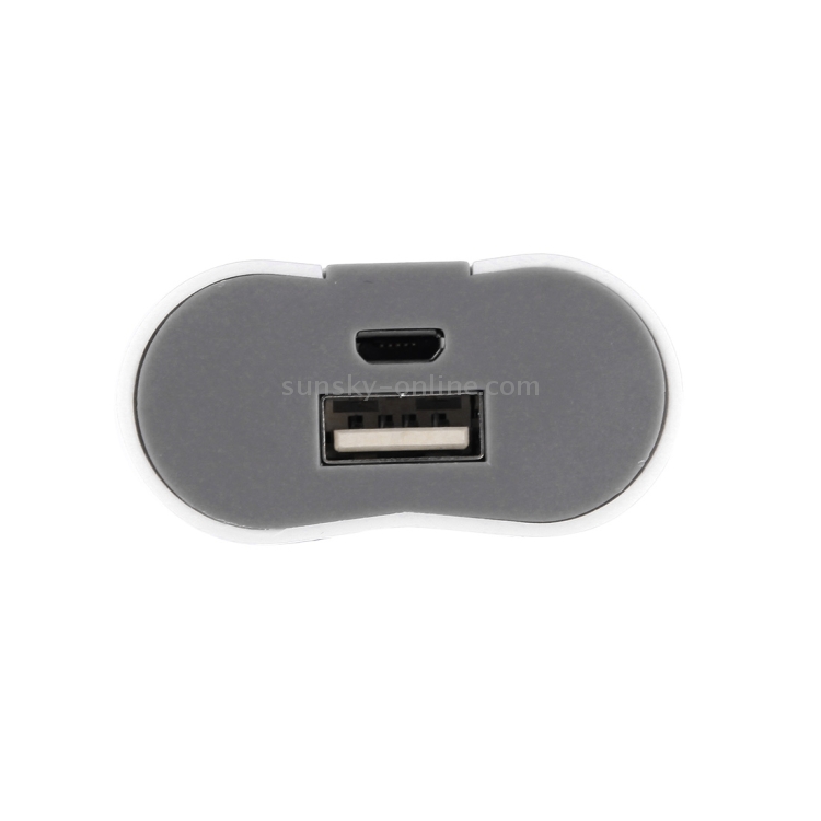 DIY 2x 18650 Batteries (Not Included) Portable Power Bank Shell Box Charger(White) DIY 2x 18650 Batteries (Not Included) Portable Power Bank Shell Box Charger(White)