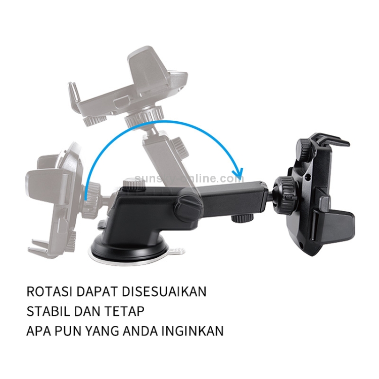 KIVEE KV-UC04 Universal Car Mobile Phone Holder Bracket (Black) KIVEE KV-UC04 Universal Car Mobile Phone Holder Bracket (Black)