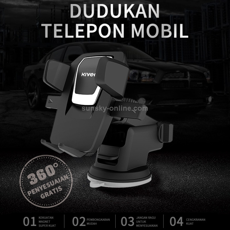 KIVEE KV-UC04 Universal Car Mobile Phone Holder Bracket (Black) KIVEE KV-UC04 Universal Car Mobile Phone Holder Bracket (Black)