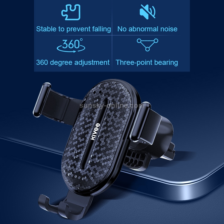 KIVEE KV-UC08 Universal Car Gravity Mobile Phone Holder Bracket (Black) KIVEE KV-UC08 Universal Car Gravity Mobile Phone Holder Bracket (Black)