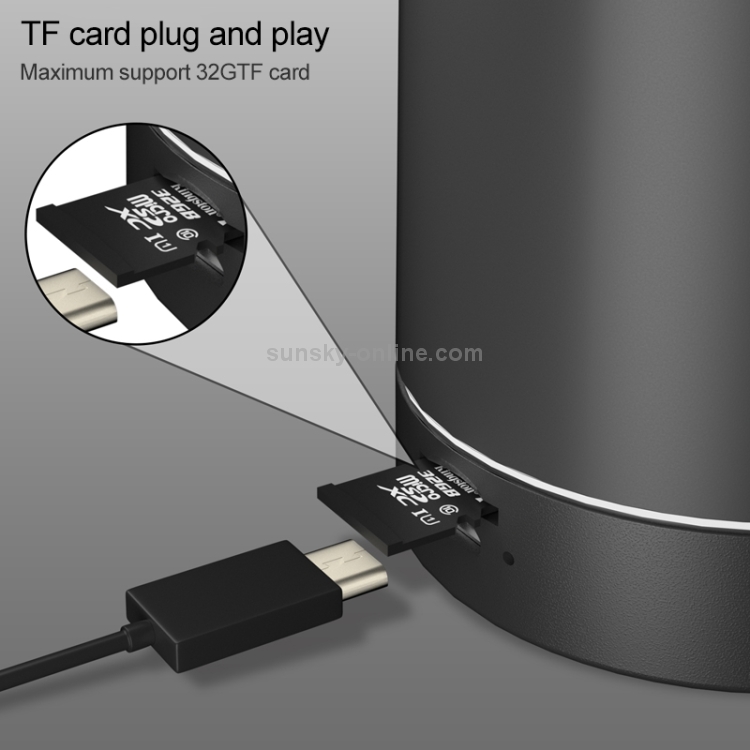 WK D6 Mini Bluetooth V5.0 Desktop Speaker, Support TF Card (Black) WK D6 Mini Bluetooth V5.0 Desktop Speaker, Support TF Card (Black)