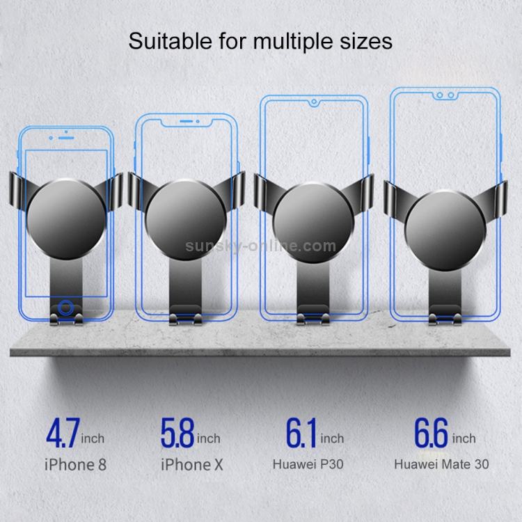 WIWU PL500 Lightweight Design Mini Car Gravity Mobile Phone Holder Bracket WIWU PL500 Lightweight Design Mini Car Gravity Mobile Phone Holder Bracket