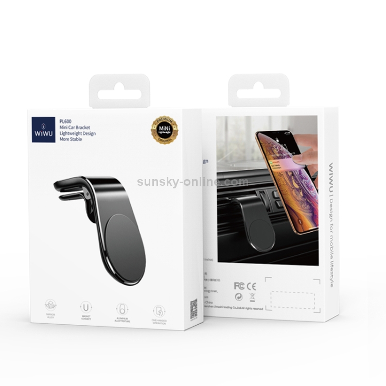 WIWU PL600 Lightweight Design Mini Car Magnetic Suction Mobile Phone Holder Bracket WIWU PL600 Lightweight Design Mini Car Magnetic Suction Mobile Phone Holder Bracket