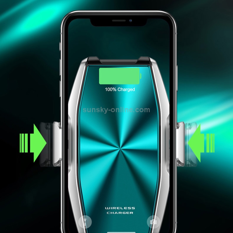 S9 15W Max Fast Charge Automatic Clamping Arm Car Mount (Green) S9 15W Max Fast Charge Automatic Clamping Arm Car Mount (Green)