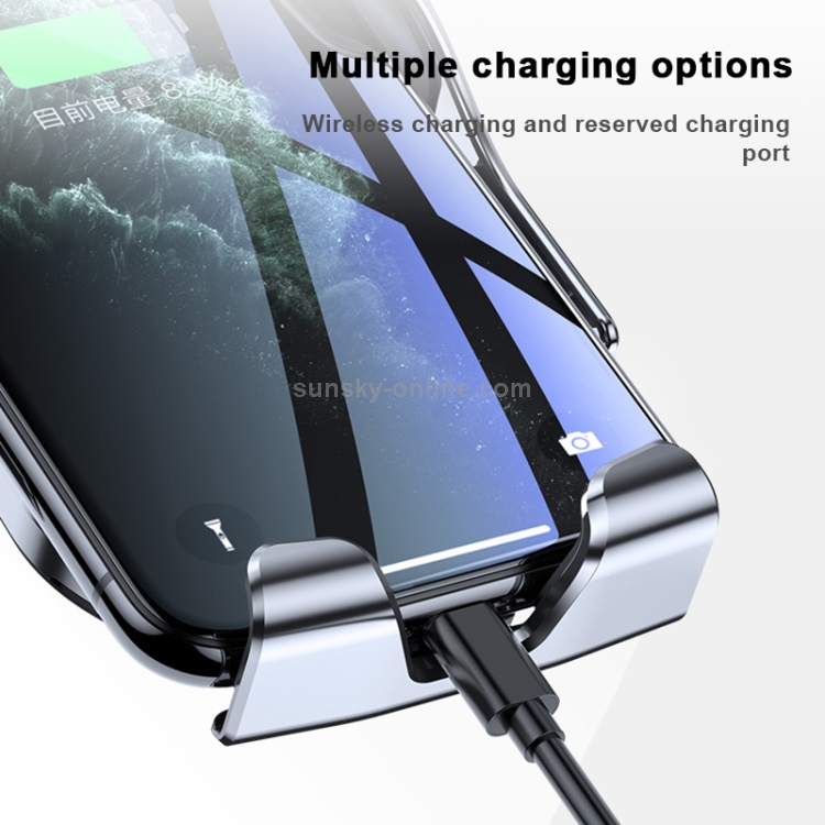R2 Universal Infrared Induction Car Air Outlet Wireless Charging Mobile Phone Holder(Gold) R2 Universal Infrared Induction Car Air Outlet Wireless Charging Mobile Phone Holder(Gold)