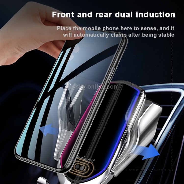 R2 Universal Infrared Induction Car Air Outlet Wireless Charging Mobile Phone Holder(Gold) R2 Universal Infrared Induction Car Air Outlet Wireless Charging Mobile Phone Holder(Gold)