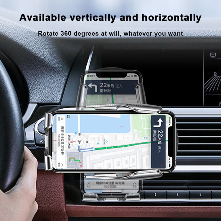 R2 Universal Infrared Induction Car Air Outlet Wireless Charging Mobile Phone Holder(Gold) R2 Universal Infrared Induction Car Air Outlet Wireless Charging Mobile Phone Holder(Gold)