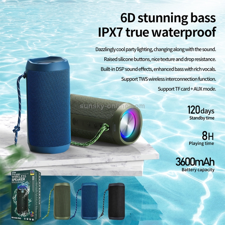 Remax Rb M28 Pro Star Series Ipx7 Waterproof Outdoor Bluetooth Speaker Price In Bangladesh: সর্বোত্তম মূল্য