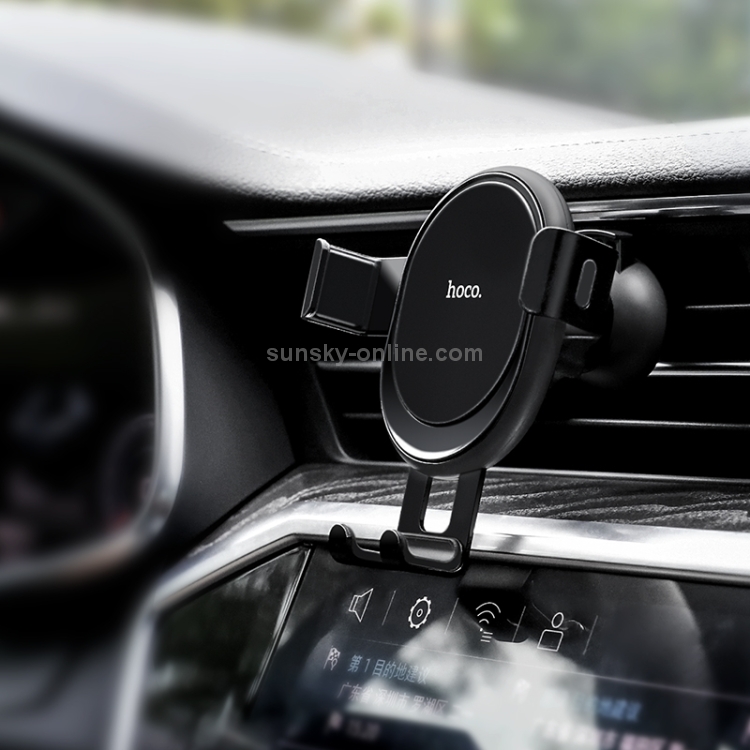 Hoco CA56 Metal Armour Air Outlet Gravity Car Holder (Black) Hoco CA56 Metal Armour Air Outlet Gravity Car Holder (Black)
