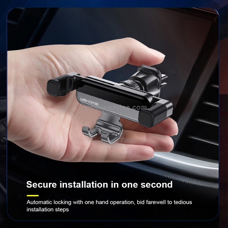 WK WA-S34 Knight Car Gravity Bracket Car Air Outlet Mobile Phone Holder Bracket WK WA-S34 Knight Car Gravity Bracket Car Air Outlet Mobile Phone Holder Bracket