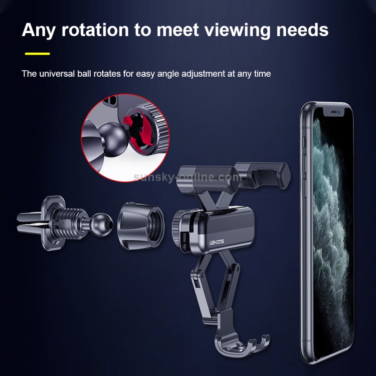 WK WA-S34 Knight Car Gravity Bracket Car Air Outlet Mobile Phone Holder Bracket WK WA-S34 Knight Car Gravity Bracket Car Air Outlet Mobile Phone Holder Bracket