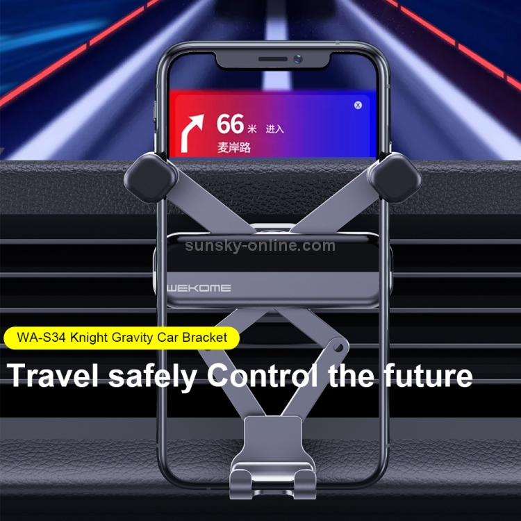 WK WA-S34 Knight Car Gravity Bracket Car Air Outlet Mobile Phone Holder Bracket WK WA-S34 Knight Car Gravity Bracket Car Air Outlet Mobile Phone Holder Bracket