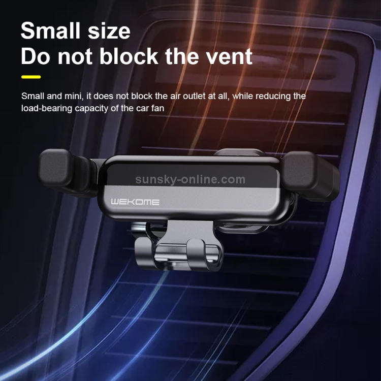 WK WA-S34 Knight Car Gravity Bracket Car Air Outlet Mobile Phone Holder Bracket WK WA-S34 Knight Car Gravity Bracket Car Air Outlet Mobile Phone Holder Bracket