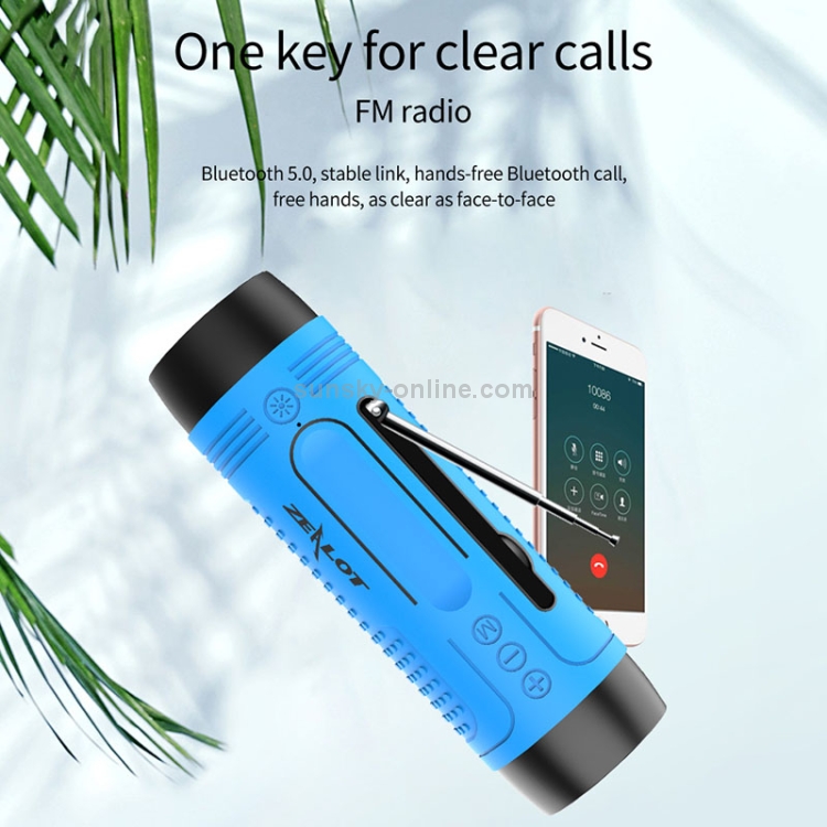 ZEALOT A2 Multifunctional Bass Wireless Bluetooth Speaker, Built-in Microphone, Support Bluetooth Call & AUX & TF Card & LED Lights (Dark Green) ZEALOT A2 Multifunctional Bass Wireless Bluetooth Speaker, Built-in Microphone, Support Bluetooth Call & AUX & TF Card & LED Lights (Dark Green)