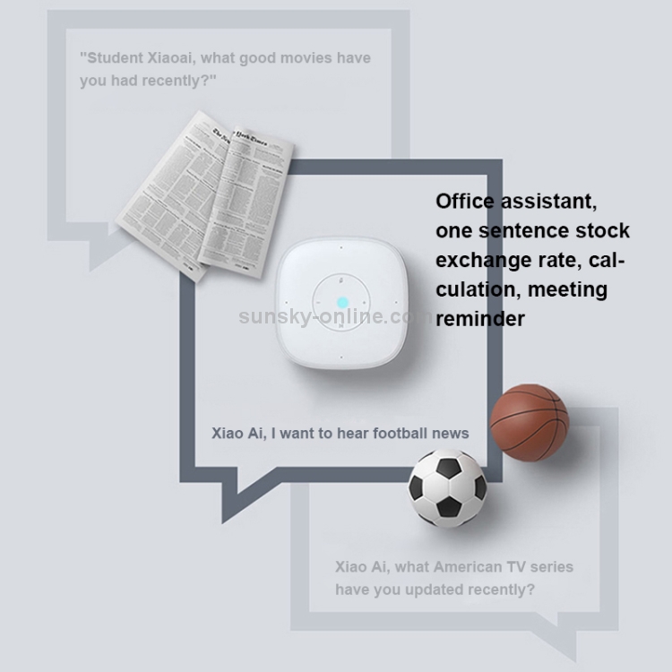 Xiaomi AI Xiaoai Classmate Speaker Mini Version Artificial Intelligence Audio Support Bluetooth & Alarm Clock & Voice Remote Control & Wifi Xiaomi AI Xiaoai Classmate Speaker Mini Version Artificial Intelligence Audio Support Bluetooth & Alarm Clock & Voice Remote Control & Wifi