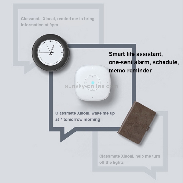Xiaomi AI Xiaoai Classmate Speaker Mini Version Artificial Intelligence Audio Support Bluetooth & Alarm Clock & Voice Remote Control & Wifi Xiaomi AI Xiaoai Classmate Speaker Mini Version Artificial Intelligence Audio Support Bluetooth & Alarm Clock & Voice Remote Control & Wifi