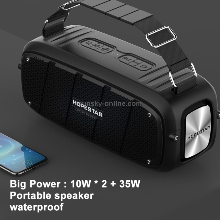 HOPESTAR A20 TWS Portable Outdoor Waterproof Subwoofer Bluetooth Speaker, Support Power Bank & Hands-free Call & U Disk & TF Card & 3.5mm AUX(Blue) HOPESTAR A20 TWS Portable Outdoor Waterproof Subwoofer Bluetooth Speaker, Support Power Bank & Hands-free Call & U Disk & TF Card & 3.5mm AUX(Blue)