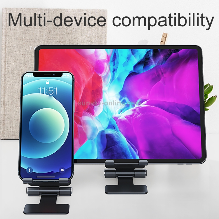 R-JUST SJ13 I-Shape Folding Portable Aluminum Alloy Mobile Phone Holder R-JUST SJ13 I-Shape Folding Portable Aluminum Alloy Mobile Phone Holder