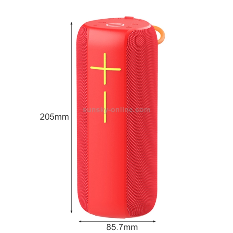 HOPESTAR P14 Pro Portable Outdoor Waterproof Wireless Bluetooth Speaker, Support Hands-free Call & U Disk & TF Card & 3.5mm AUX & FM (Red) HOPESTAR P14 Pro Portable Outdoor Waterproof Wireless Bluetooth Speaker, Support Hands-free Call & U Disk & TF Card & 3.5mm AUX & FM (Red)