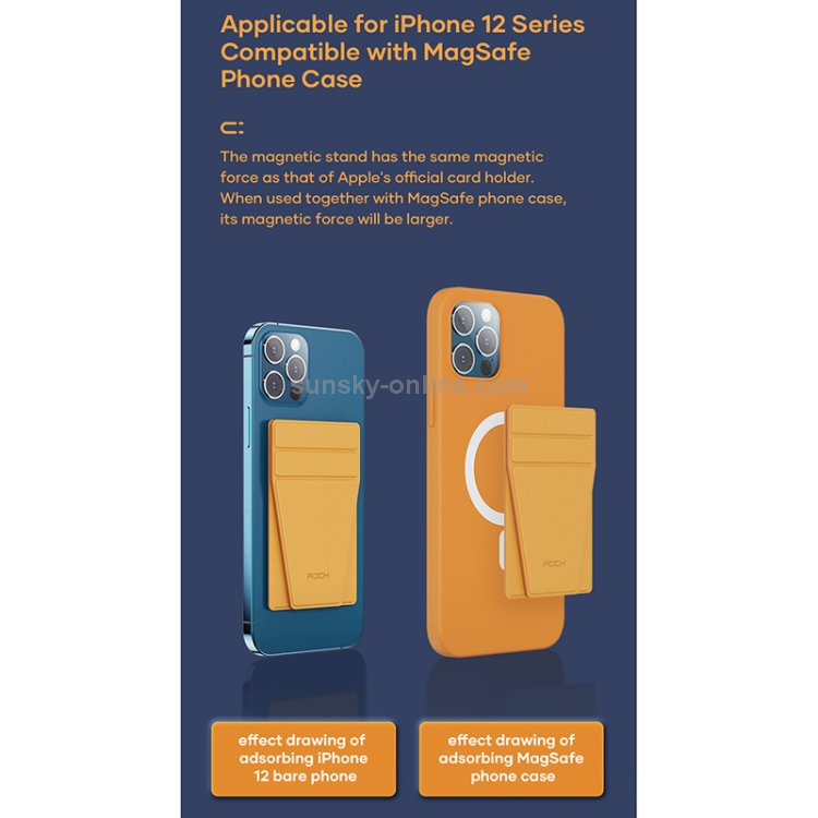 ROCK RPH0968 PU Leather Magnetic Magic Card-Holder Stand for iPhone 12 Series (Blue) ROCK RPH0968 PU Leather Magnetic Magic Card-Holder Stand for iPhone 12 Series (Blue)