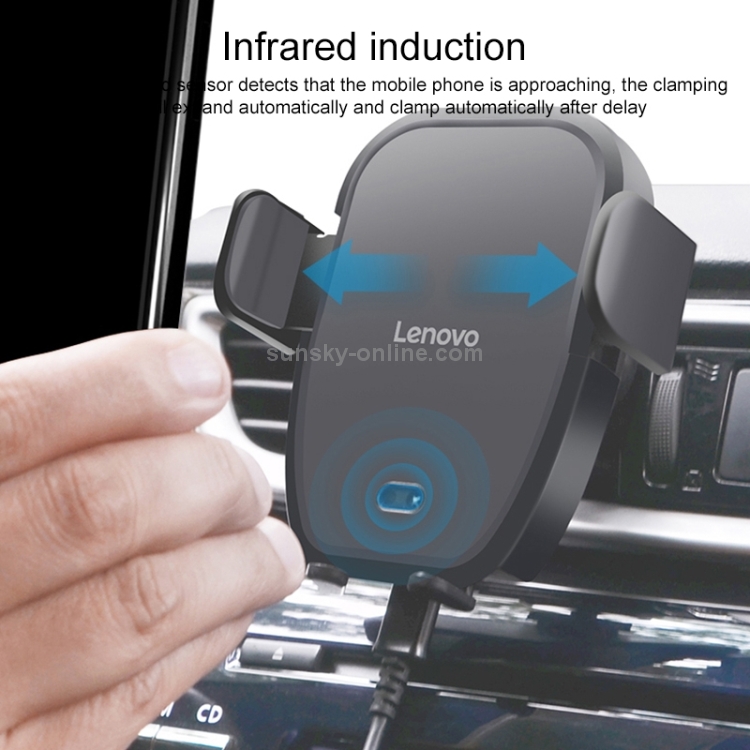 Original Lenovo HC25 Car Mobile Phone Wireless Charger Holder (Black) Original Lenovo HC25 Car Mobile Phone Wireless Charger Holder (Black)