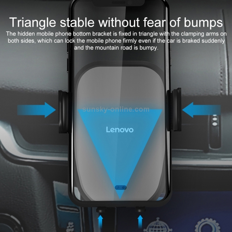 Original Lenovo HC25 Car Mobile Phone Wireless Charger Holder (Black) Original Lenovo HC25 Car Mobile Phone Wireless Charger Holder (Black)