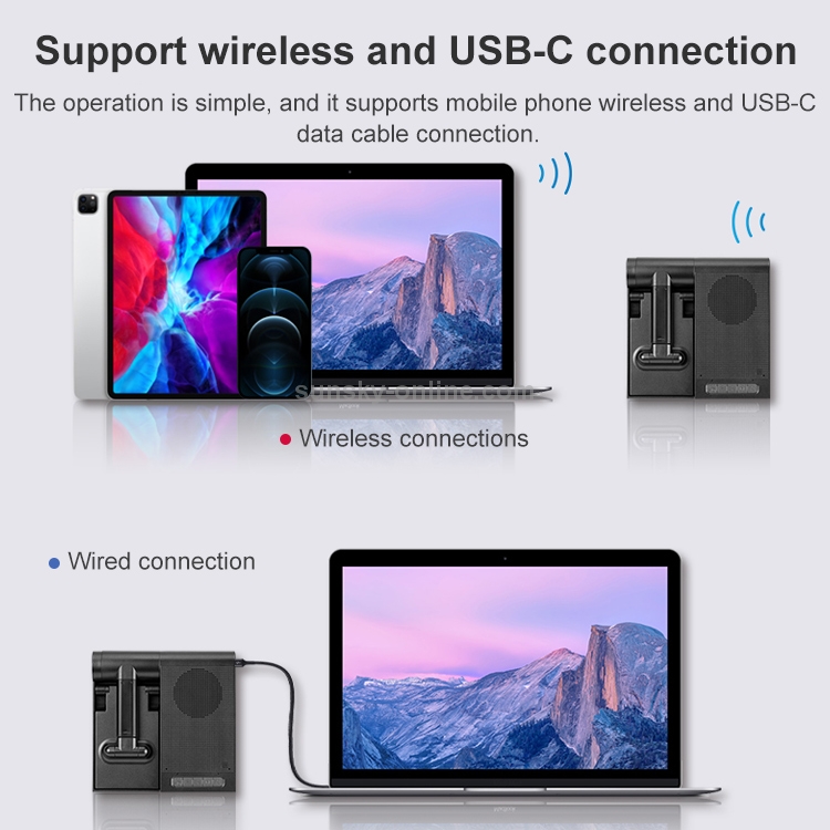 MOMAX BS2D Multi-function Mini Wireless Charger Conference Speaker MOMAX BS2D Multi-function Mini Wireless Charger Conference Speaker