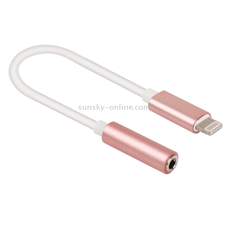 8 Pin to 3.5mm Audio Adapter, Length: About 12cm, Support iOS 13.1 or Above(Rose Gold) 8 Pin to 3.5mm Audio Adapter, Length: About 12cm, Support iOS 13.1 or Above(Rose Gold)