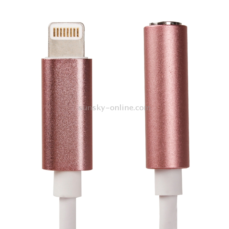 8 Pin to 3.5mm Audio Adapter, Length: About 12cm, Support iOS 13.1 or Above(Rose Gold) 8 Pin to 3.5mm Audio Adapter, Length: About 12cm, Support iOS 13.1 or Above(Rose Gold)