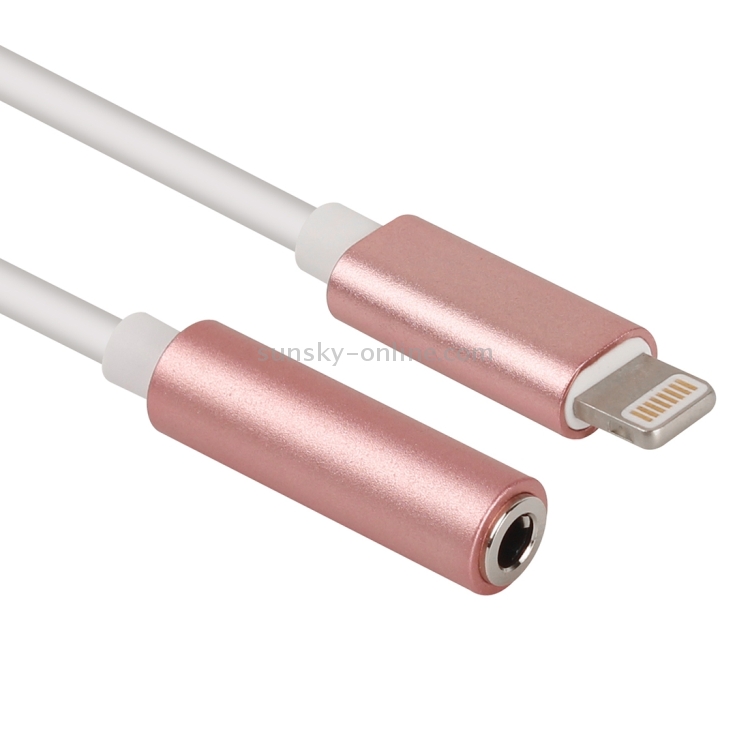 8 Pin to 3.5mm Audio Adapter, Length: About 12cm, Support iOS 13.1 or Above(Rose Gold) 8 Pin to 3.5mm Audio Adapter, Length: About 12cm, Support iOS 13.1 or Above(Rose Gold)