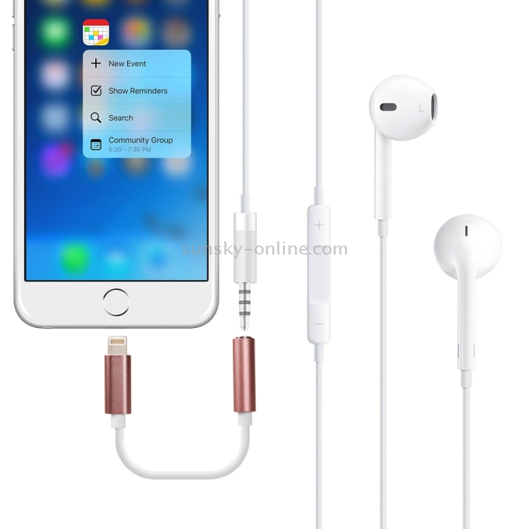8 Pin to 3.5mm Audio Adapter, Length: About 12cm, Support iOS 13.1 or Above(Rose Gold) 8 Pin to 3.5mm Audio Adapter, Length: About 12cm, Support iOS 13.1 or Above(Rose Gold)