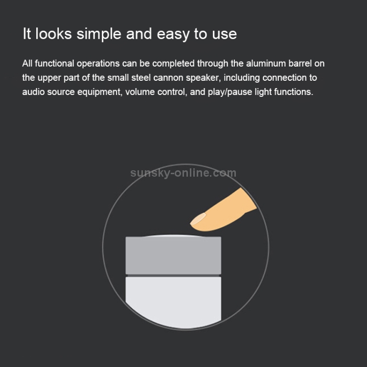 Xiaomi Small Steel Cannon Bluetooth Speaker 2 Generation Support Bluetooth 5.0 & Hands-Free Call (Black) Xiaomi Small Steel Cannon Bluetooth Speaker 2 Generation Support Bluetooth 5.0 & Hands-Free Call (Black)