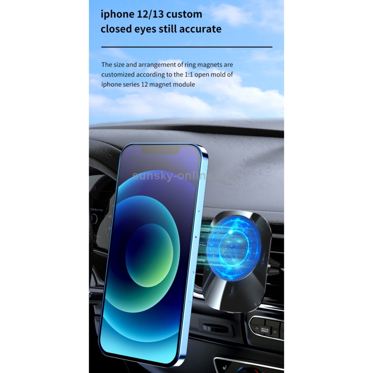 TOTUDESIGN CACW-056 Vehicle Series 15W Car Magnetic Wireless Charger(Black) TOTUDESIGN CACW-056 Vehicle Series 15W Car Magnetic Wireless Charger(Black)