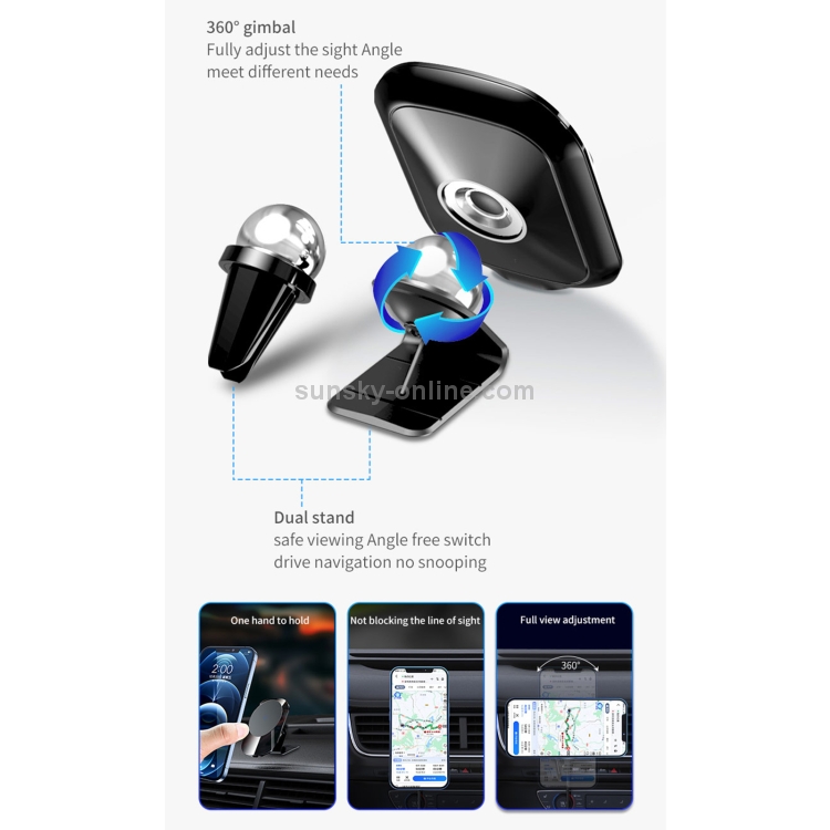 TOTUDESIGN CACW-056 Vehicle Series 15W Car Magnetic Wireless Charger(Black) TOTUDESIGN CACW-056 Vehicle Series 15W Car Magnetic Wireless Charger(Black)