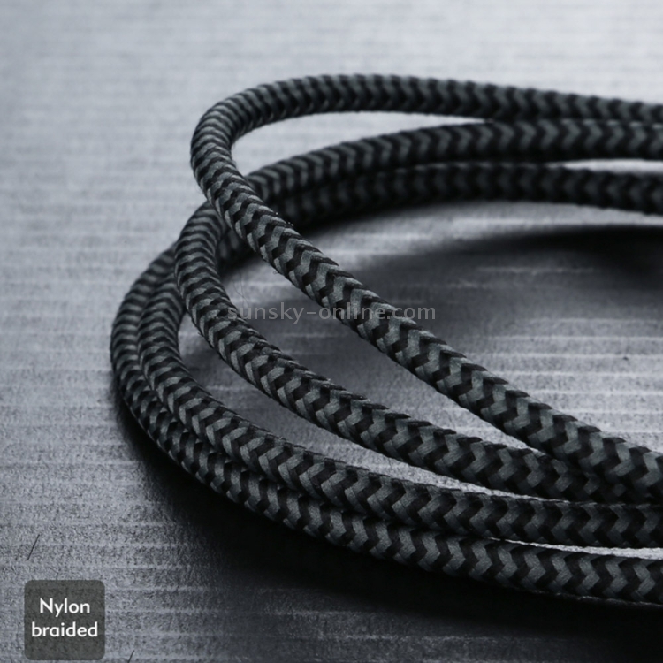 Benks Amber Nylon Braided 1.2m 2A 8 Pin to USB Metal Data Sync Charging Cable Benks Amber Nylon Braided 1.2m 2A 8 Pin to USB Metal Data Sync Charging Cable