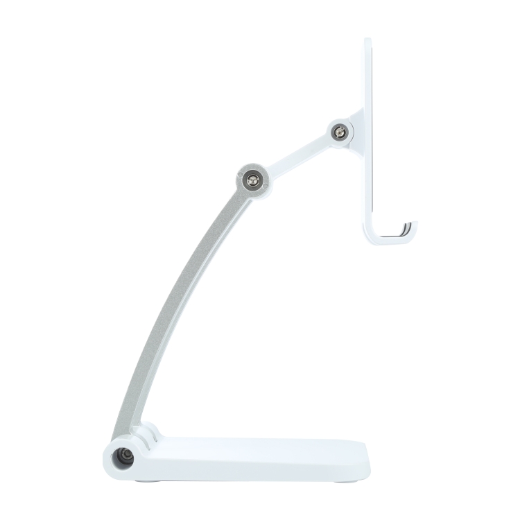 A18 Universal Aluminum Alloy Two-section Folding Mobile Phone Tablet Holder(White) A18 Universal Aluminum Alloy Two-section Folding Mobile Phone Tablet Holder(White)
